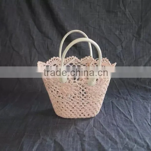By a Healthy Material Crochet Basket Cheap