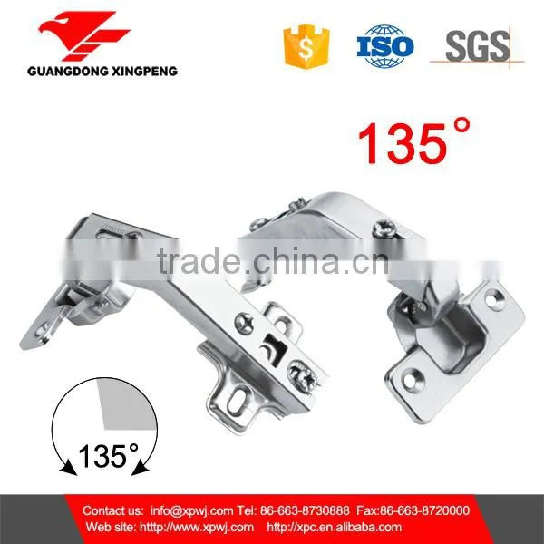 Two Way Slide on 135 Degree Angle Cabinet Door Hinge