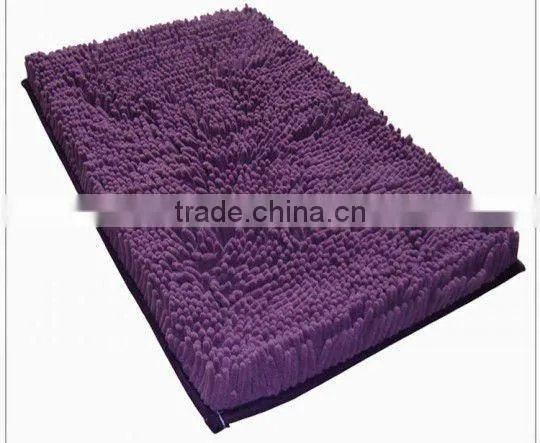 Chenille High Pile Floor Mat With Pvc Anti Slip Base photo-5