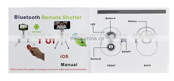 Selfie Monopod Bluetooth Remote Shutter for Handheld Monopod for All Smartphone Digital Camera photo-4
