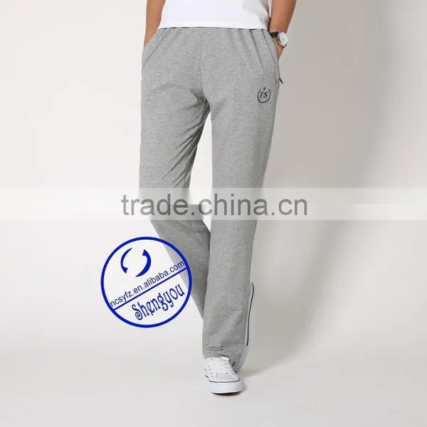 2015 Custom Mens Sport Jogger Pants Grey Color Wholesale Sweatpants photo-2