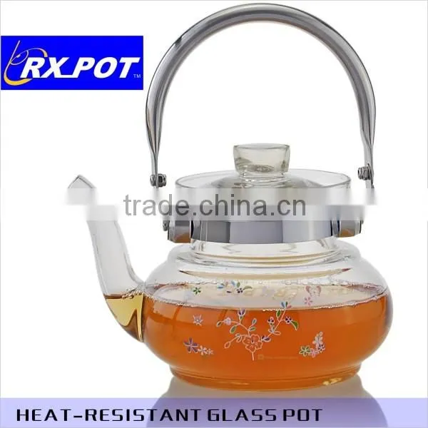 Heat-resistant Brosilicate /glass Water Pot / Glass Kettle Glass Tea Maker/ Glass Teapot / With S/s Filter /s/s Infuser 800A photo-2
