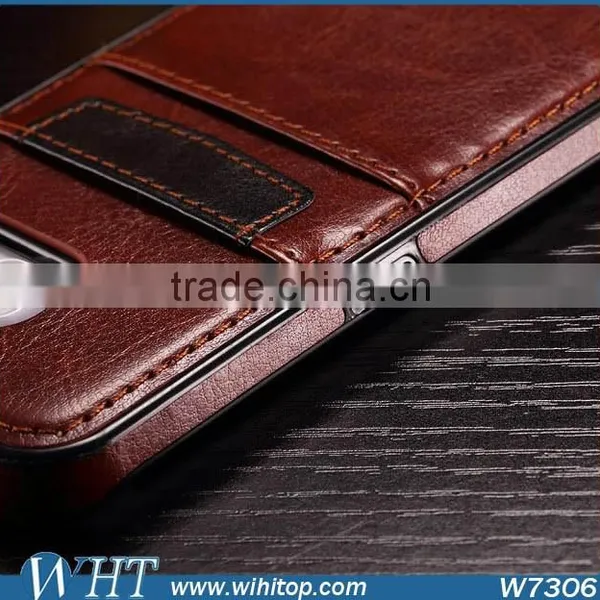 Luxury Leather Mobile Phone Case for Samsung Galaxy S6 S6 Edge With Card Slot photo-5