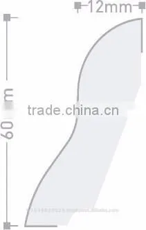Pvc Mdf Skirting Board, Baseboard, Flooring photo-3