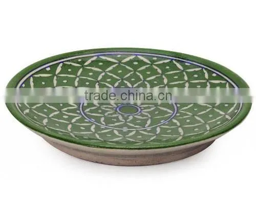 Antique Designer Blue Pottery Dishes / Plates photo-2