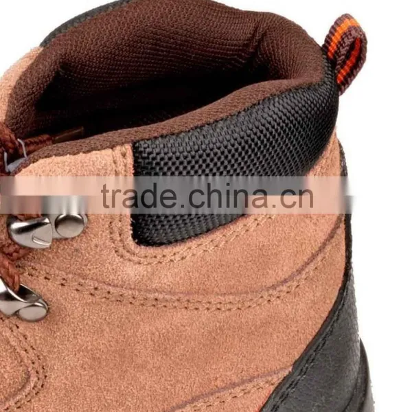 Anti-Puncture PU Injection Suede Leather Toe Cap Safety Shoes photo-6