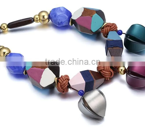 New Design Popular Wood Beaded Necklace photo-5