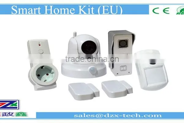 DZX Smart Home Kit With Wifi Door Bell+IP Camera+door Sensor+intelligent US Socket+Motion /Gas Detector, IoT photo-4