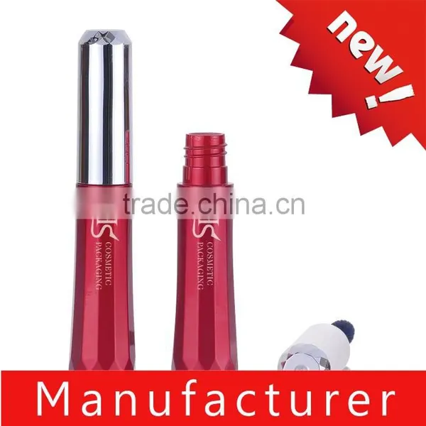 Empty Bright Red Plastic Mascara Private Label