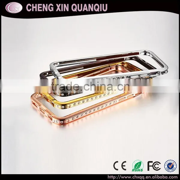 New Design Diamond Metal Bumper Case Cover for Samsung Galaxy Core Prime Luxury Bumper Case for Xiaomi Redmi Note