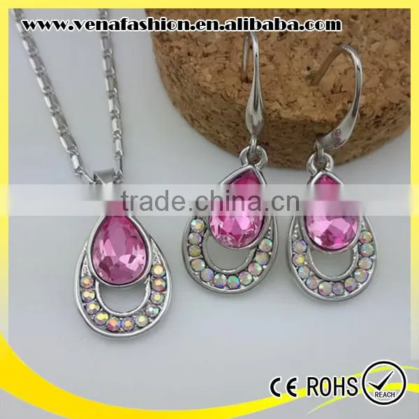Small Order Crystal African Fashion Jewelry Set, Artificial Jewelry Set photo-2