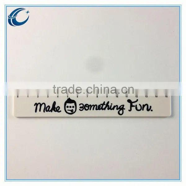 2015 hot sale ruler plastic ruler with custom logo printing ruler kawaii stationery
