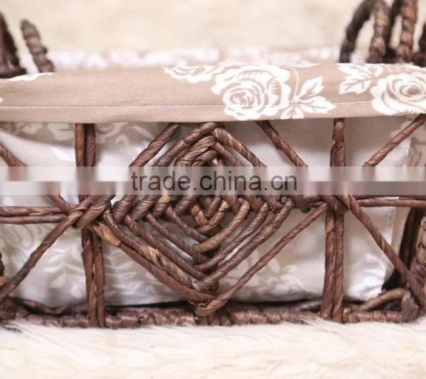 Flower Basket Beautiful Design Maize Husk Rattan Storage Basket photo-3
