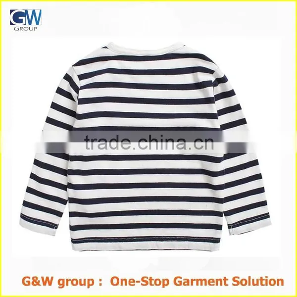Wholesale Custom Brand New Striped Baby T-shirt photo-2