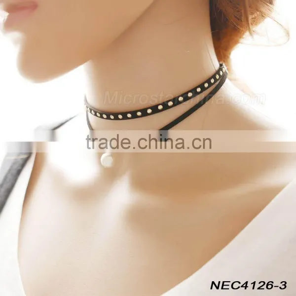 IN STOCK Women Heart Charm Chocker Necklace photo-3
