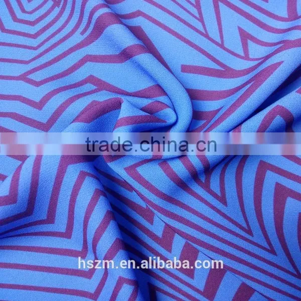 Polyester Blue Satrip Strong Twisting Plaid Style Fabric for Fashion Shirt photo-2
