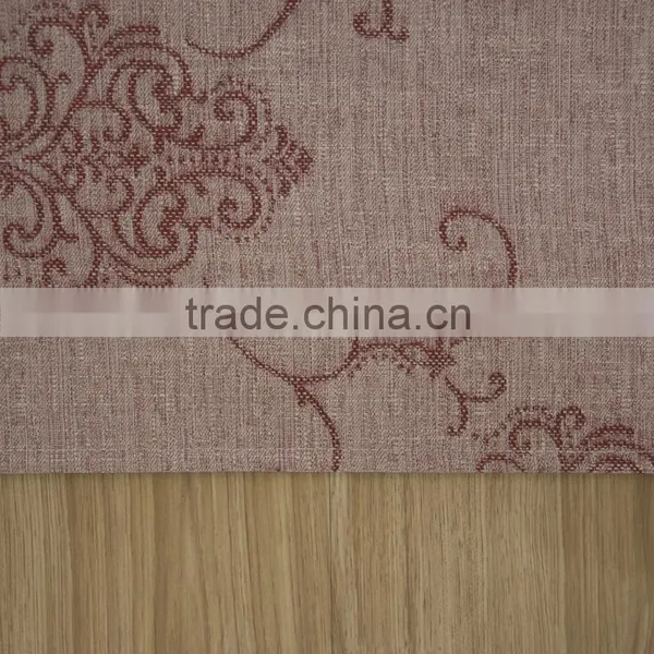 New Arrival 100% Polyester Linen Like Jacquard Curtain & Curtain Fabric photo-3