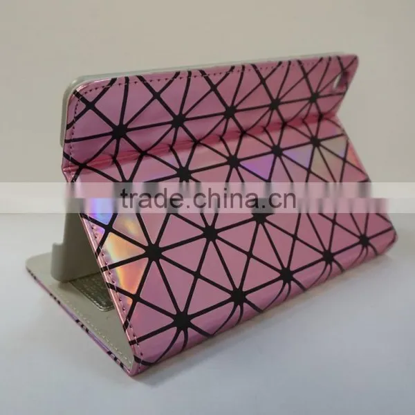 Wholesale OEM Premium Shiny Laser pu Leather Stand Case for IPad Pro photo-6