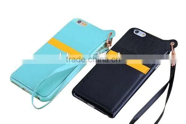 Slim Leather Covers Case With Card Slot Leather Skin Case Cover for IPhone 6/6s photo-5