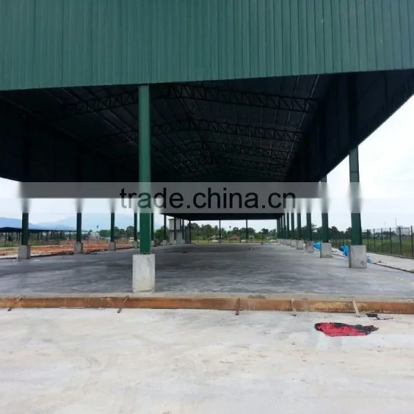 Economical pre fabricated steel structure roof system building