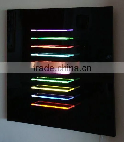 Edge Lit Acrylic Light Tape Shelves photo-3
