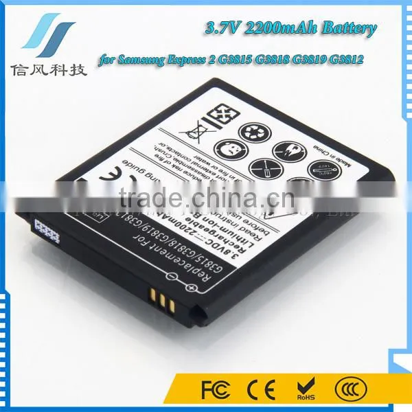 3.8V 2200mAh Rechargeable Mobile Phone Battery for Samsung Express 2 G3815 G3818 G3819 G3812 Battery photo-2