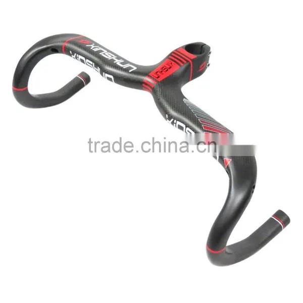 2016 Mountain Bikes Carbon Handlebar Mtb Road Bike Accessories Bicycle Parts Grips With Stem Xinshun Brands BH2321