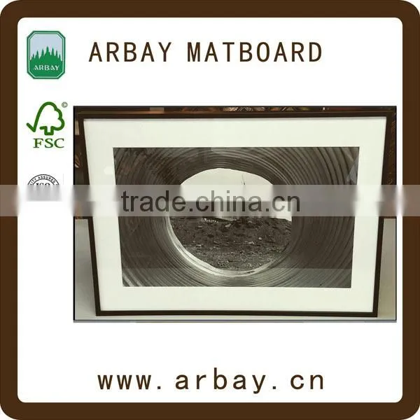 4ply Moorman Fabric Matboard White Cream Smooth Mat Board Double-Sided Pebble Embossed Matboard photo-6