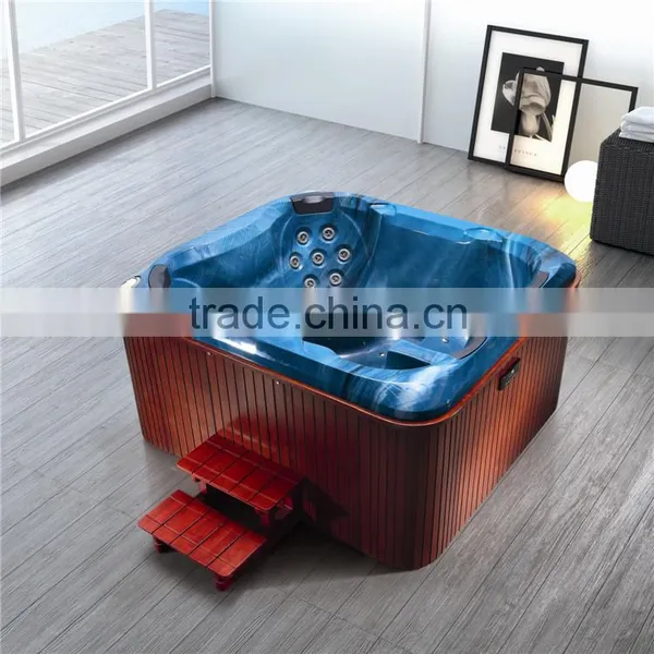 Hot Tub,Spa Hot Tub,Rectangular Hot Spa Tub for 4 Adults Massage photo-2