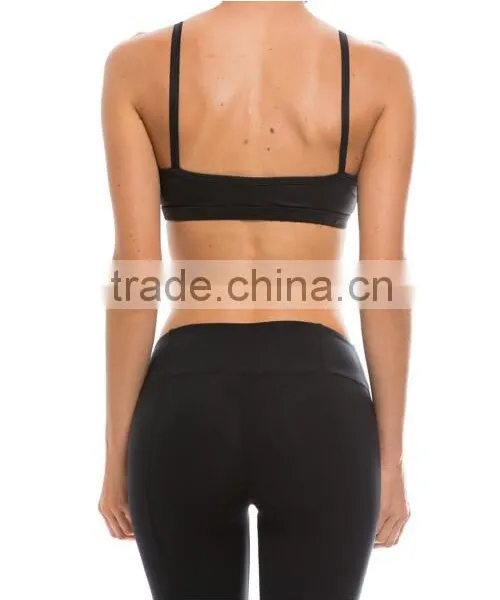 Women Swim Wear Mesh Block Bralette Women Workout Sportbra photo-2