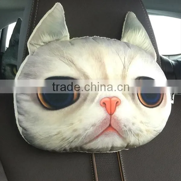 Aimigou Plush Animal Face Car Head Rest Pillows/ Car Seat Head Neck Rest Pillow photo-5