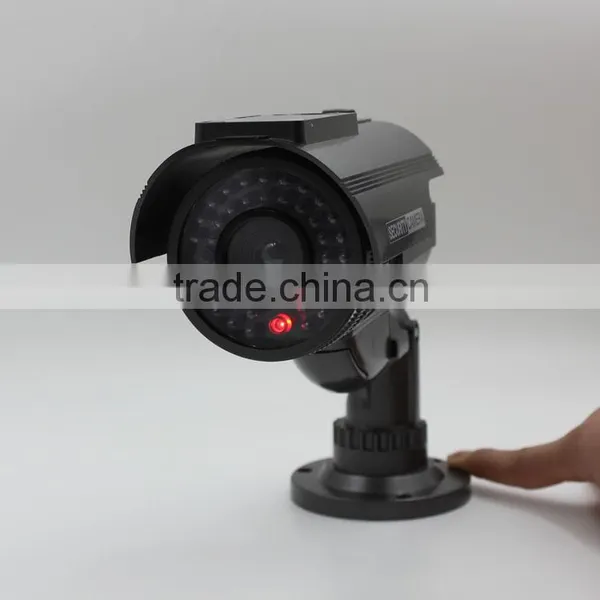 Security CCTV Outdoor CCD Red LED Light Bullet Proof Solar Powered Dummy Camera photo-5