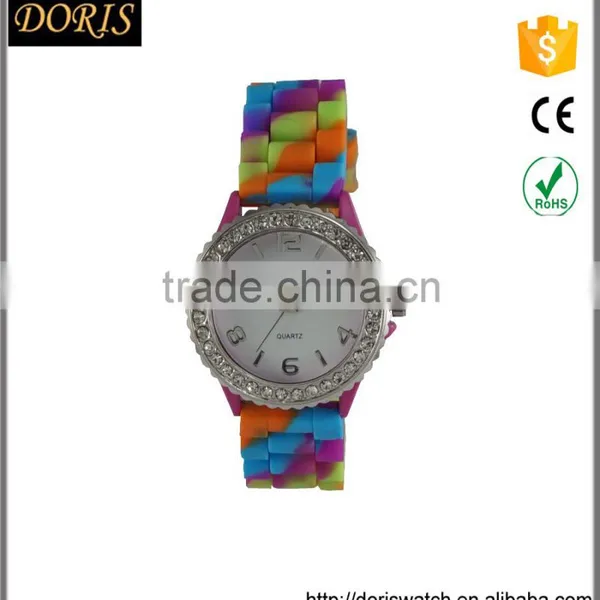 Wholesale Charm Man's Wrist Watches Alloy Material Case Silicone Band photo-4