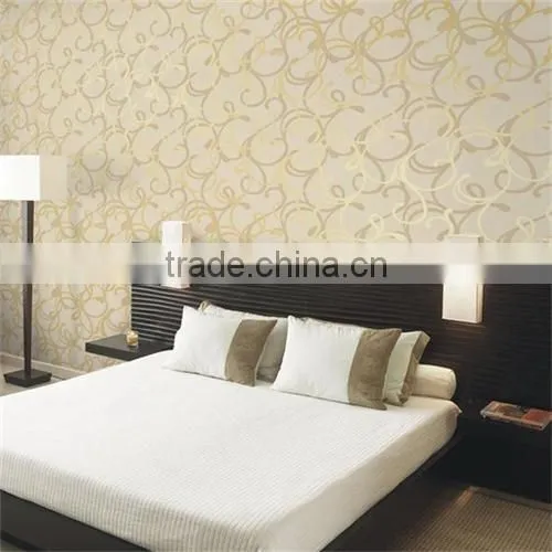 Fancy Wall Paper 3d Black and White Vinyl Wallpaper for Hotel Walls photo-3