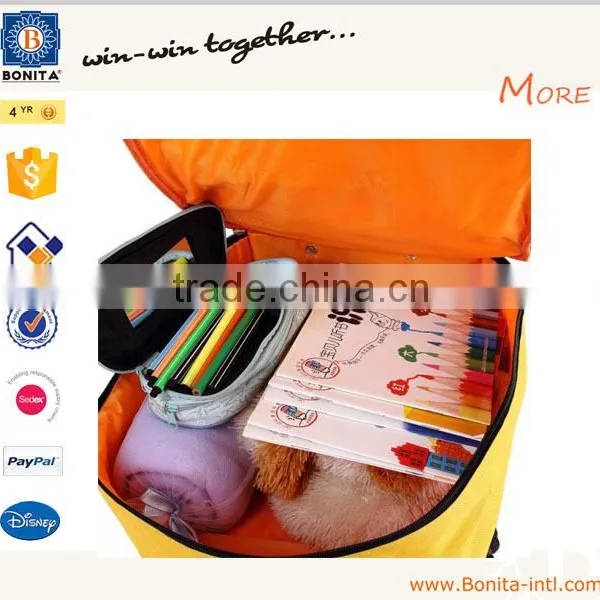 Wholesale Cartoon Bee Child School Bag Trolley With Wheels Bright photo-2
