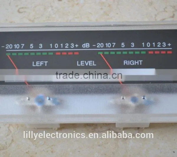 SD-319 Panel 2 VU Meter 500uA 680 Ohm 115x54mm No Lamp