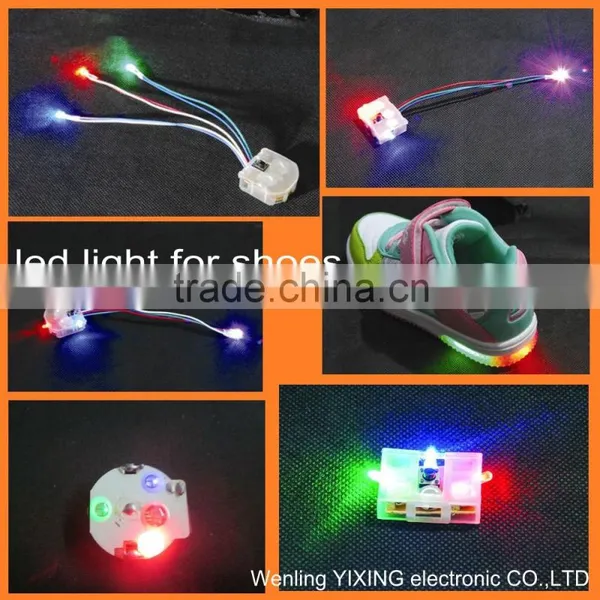 Colorful Blinking Led Light Shoe Flashing Light for Children Shoes
