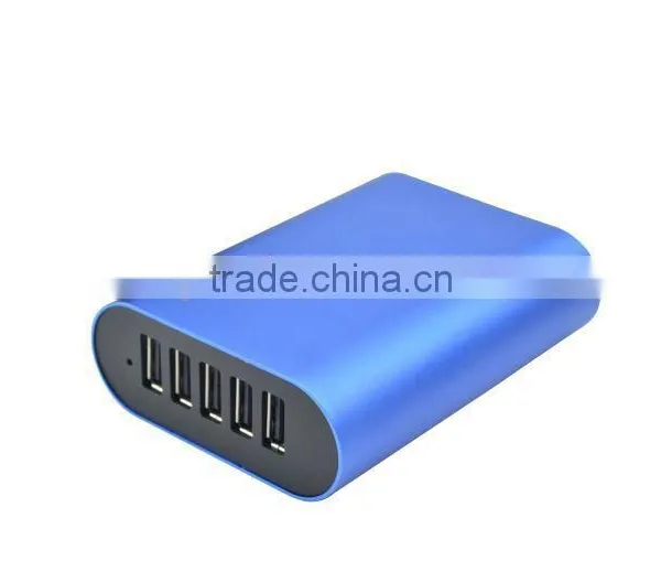 5 Port USB Smart Power Fast USB Charger Travel Wall Charger Station photo-2