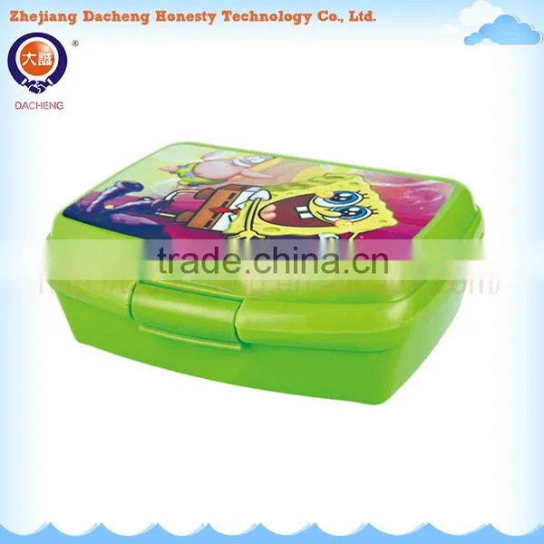 Plastic Lunch Box With Lock, High Quality Bento Lunch Box,Fashion Printing Plastic Lunch Box photo-2