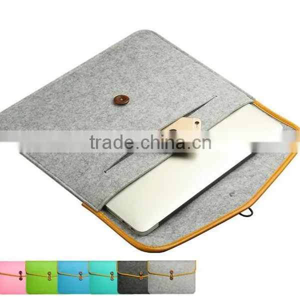 Hot Felt Sleeve Case For Macbook Laptop Bag Air /Pro/Retina 11.6",12",13.3"15.4",13",15" ,Notebook 13"