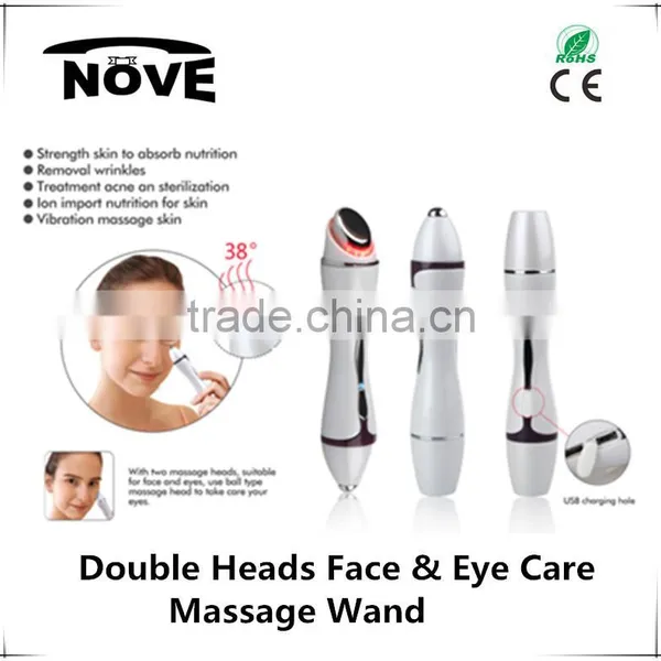 2016 As Seen On TV Ultrasonic Face and Eye Beauty Magic Wand Eye Wrinkle Remover Eye Massager photo-3