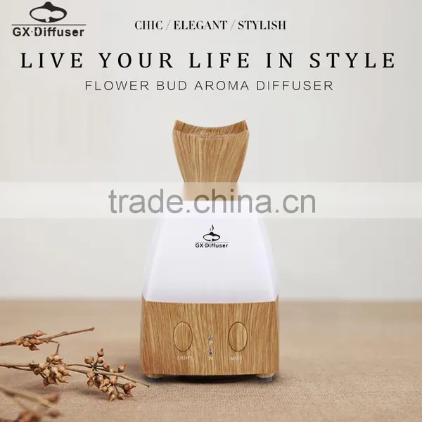 GX Diffuser Essential Oil Diffuser Wooden Aromatherapy Diffuser GX-04K Dark Wood photo-3