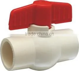 Upvc Cpvc Compact Ball Valve/threaded or Socket White or Grey ASTM JIN DIN BS Standard Pvc Valve photo-2