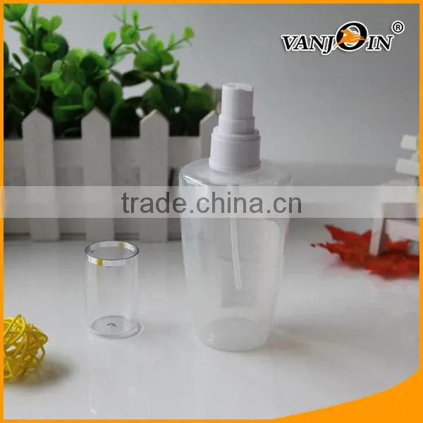 Empty Natural Color 150ml Plastic Bottle With White Spray for Toner Packaging photo-3