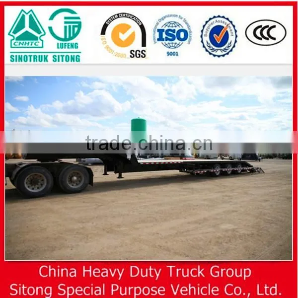 Heavy Duty Truck Howo 30 Ton Low Flatbed Semi Trailer Low Bed Truck Trailer Trucks And Trailers photo-6