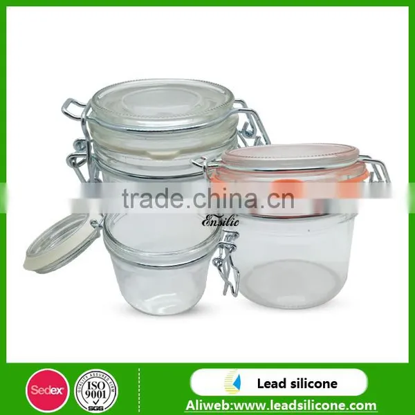 France Foie Gras Glass Bottle With Replacement Silicone Canning Jar Gaskets photo-2
