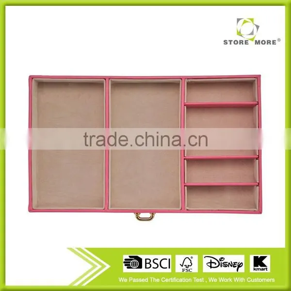 Crocodile Wood Portable Jewelry Display Cases/Red Cufflink Jewelry Case photo-5