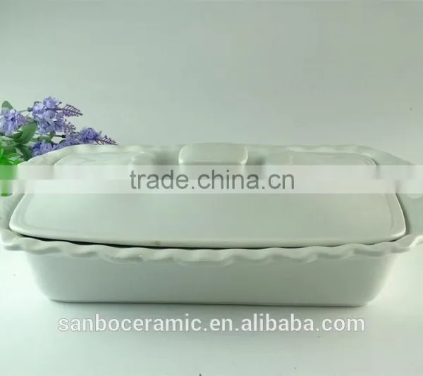 Stock White Porcelain Ceramic Soup Bowl With Lid and Handle photo-2