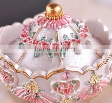 Exclusive Resin Carrousel Rotate LED Music Snow Globe photo-6