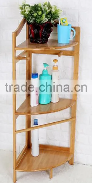 2-Tier Decorative Bamboo Bathroom Hanging Storage Basket photo-3
